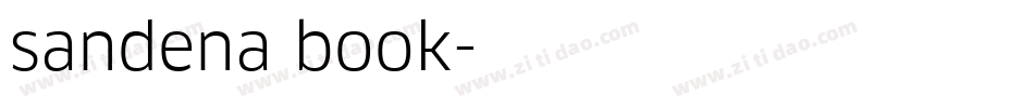 sandena book字体转换